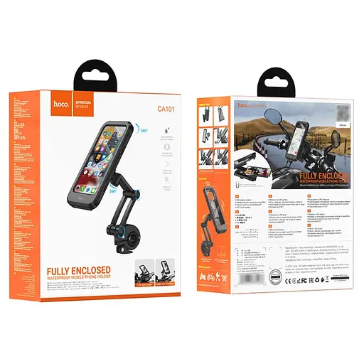 Вело-мото держатель Hoco CA101 черный - фото 10