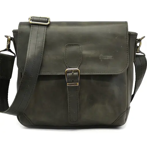 Чоловіча шкіряна сумка TARWA 25х26х8.5 см sum0025457 - фото 3