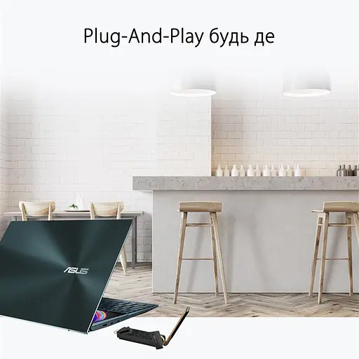 Беспроводной адаптер Asus USB-AX56W/O cradle (90IG06H0-MO0R10) - фото 3