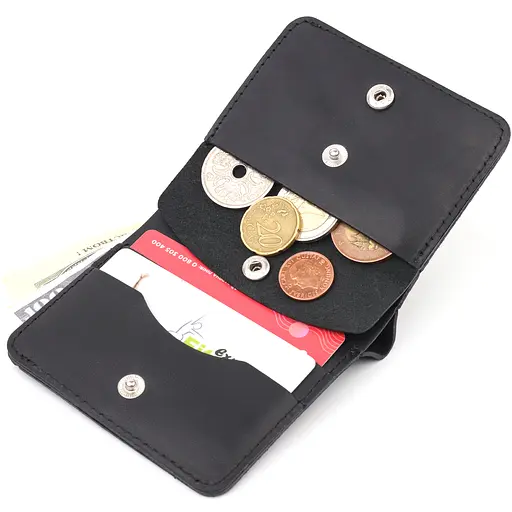 Кожаный портомный унисекс Shvigel 9.3х9.5х1.3 см acs0022797 - фото 5