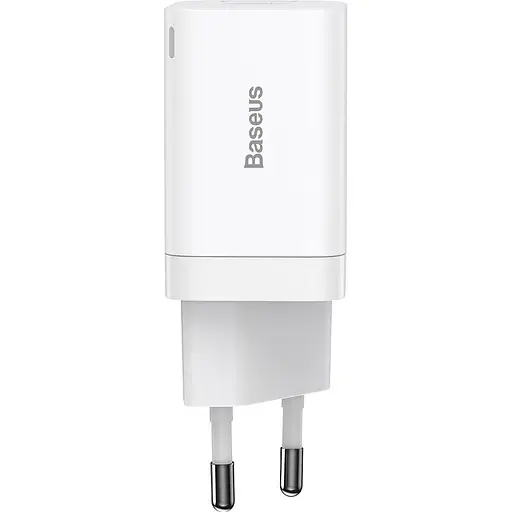 Зарядное устройство для Baseus Super Si Pro Quick Charger C+U 30W White (CCSUPP-E02) - фото 1