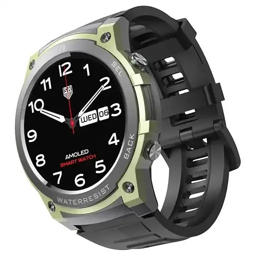 Розумний смарт-годинник Smart Watch DM55 AMOLED Full HD з Bluetooth-дзвінками та 20+ спортивними режимами Зелений - фото 3