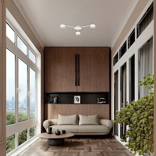 Люстра Ardero ML481-3 під лампу білий - фото 3