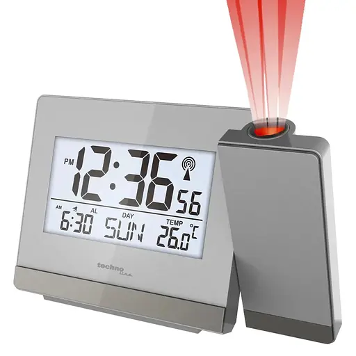 Настольные часы Technoline WT538 проекционные Silver/Anthracite (DAS301198)