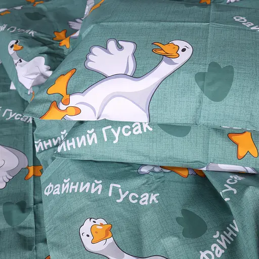 Пододеяльник MirSon Happy Duck бязь 220х240 см бирюзовый (2200013128779) - фото 8