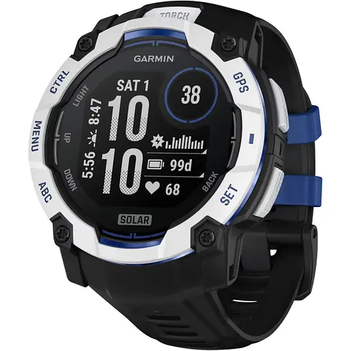 Смарт-годинник Garmin Instinct 3 Solar 50mm Whitestone with Black Band (010-02935-03) [156742] - фото 1