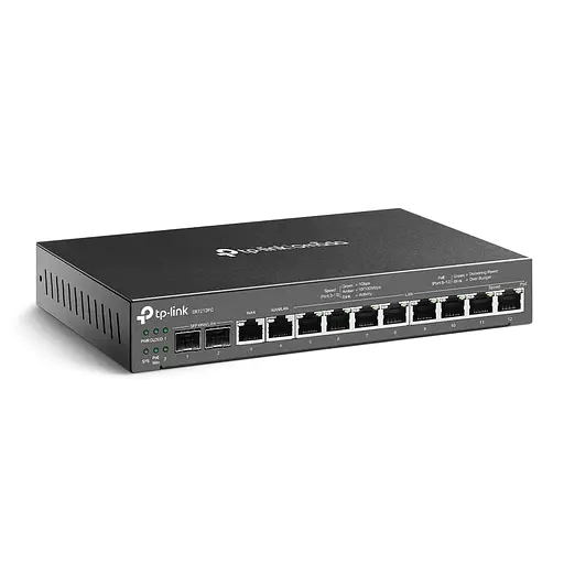 Мультисервисный маршрутизатор TP-Link ER7212PC 8xGE LAN (8xPoE), 1xGE WAN, 1xGE WAN/LAN, 2xGE SFP WAN/LAN, 110 Вт - фото 2