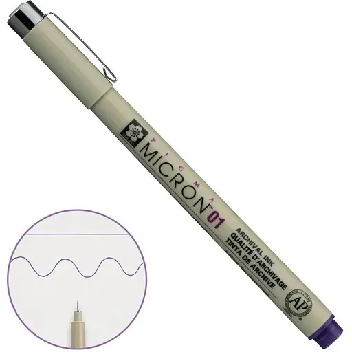 Лінер Pigma Micron (0.1) 0.25 мм Фіолетовий Sakura - фото 1