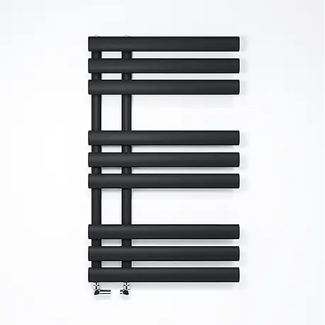 Рушникосушка дизайнерська Ideale Eva 11 9/500 чорна, Чорний - фото 1