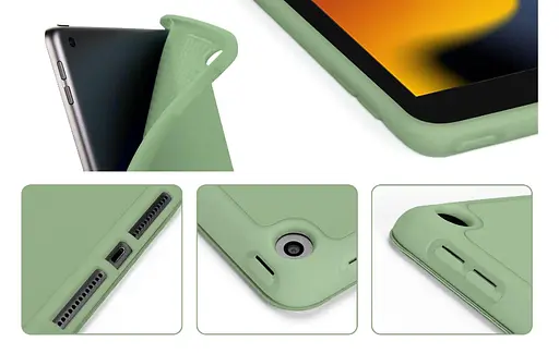 Чохол-книжка DK для Apple iPad 10.2" 7gen 2019 екокожа/силікон Smart Case cлот стилус (011189) (light green) - фото 3