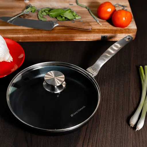 Сковорода Swiss Diamond с крышкой CXD Induction 24 см (CXD6424ic) - фото 4