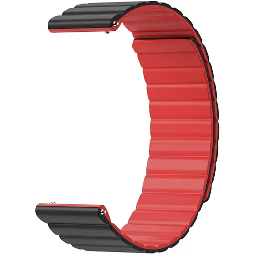 Ремінець магнітний для годинника Kospet Tank T2 та Kospet Tank M2 22*267мм, Black Red (15238)