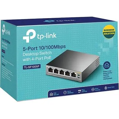 Коммутатор сетевой TP-Link TL-SF1005P - фото 5