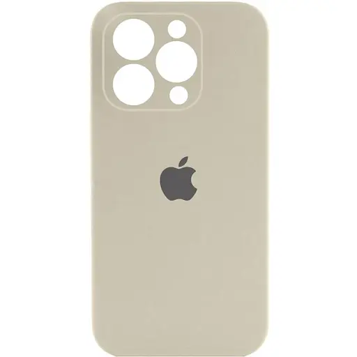 Чехол Epik Silicone Case Full Camera Protective AA для Apple iPhone 16 Pro 6.3 Бежевый/Antique White