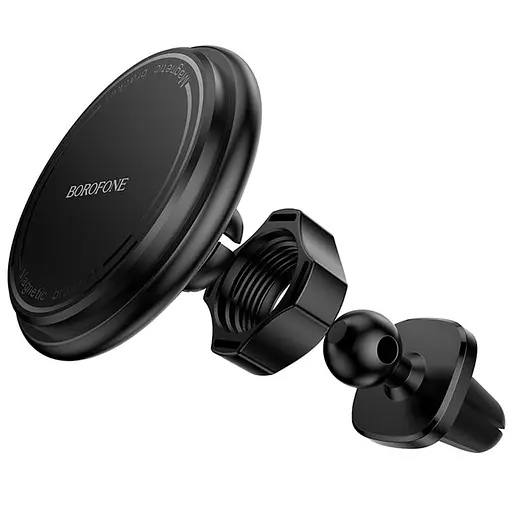 Автотримач Borofone BH135 Parker ring magnetic (air outlet) Black - фото 4