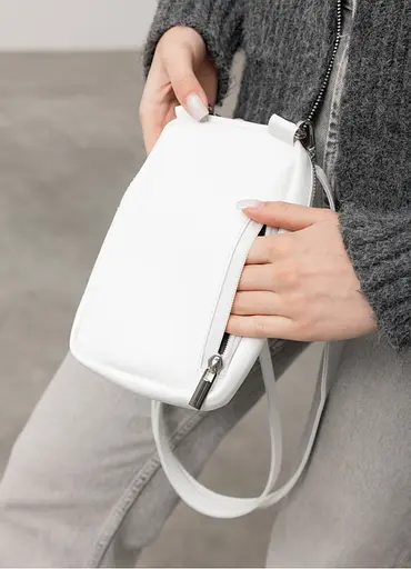 Женская сумка Sambag Modena белая 19 х 11 х 3 см (96193008) - фото 5
