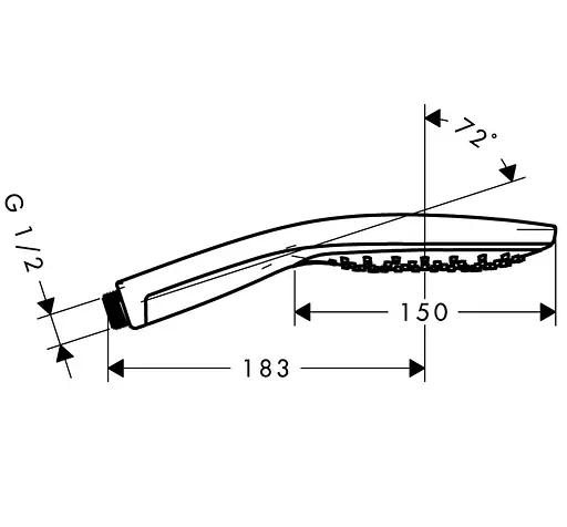 Ручной душ Hansgrohe Raindance Select S 150 3jet EcoSmart White/хром 28588400, Хром - фото 5