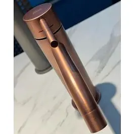 Змішувач для раковини Paffoni Light без донного клапана brushed copper LIG071RMSP, Бронза - фото 3