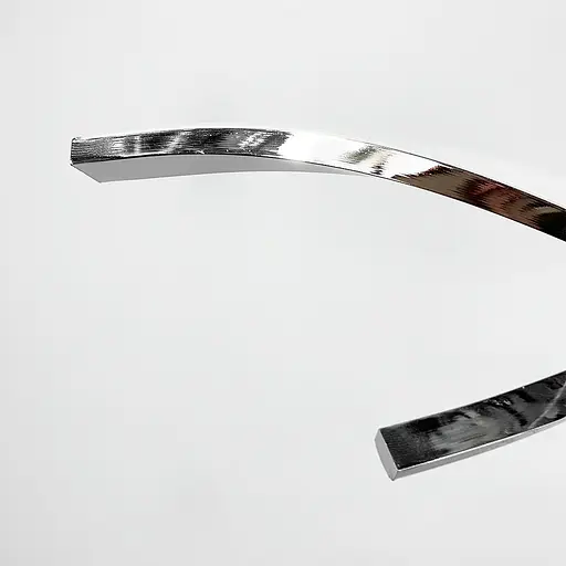 Видовжена люстра Gemo Led у срібному каркасі 120 см Line.F H 18L-1200 CH - фото 6