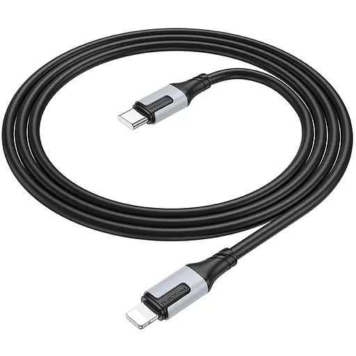 Дата кабель Borofone BX101 Creator 27W Type-C to Lightning (1m) Black - фото 4