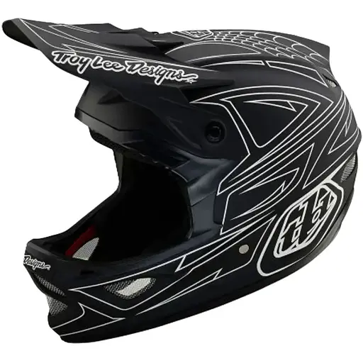 Велошолом Troy Lee Designs D3 Fiberlite SpiderStripe Black M (1106-198550023)