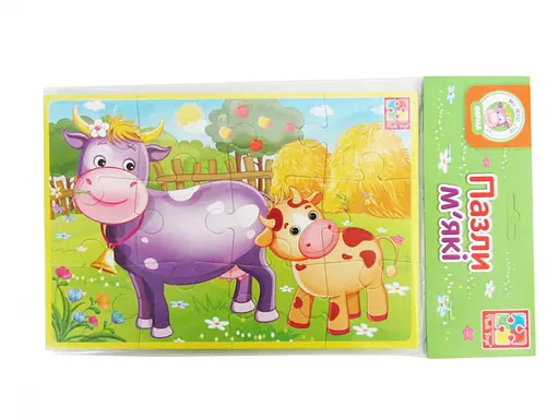 Детские мягкие пазлы Животные фермы VT1103-44 формат А5