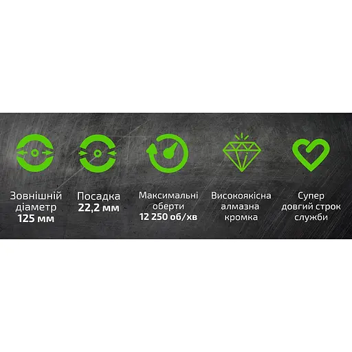 Диск алмазний Alloid Building Tools Turbo Wave шліфувальний 125 мм (DG-5125T) - фото 10