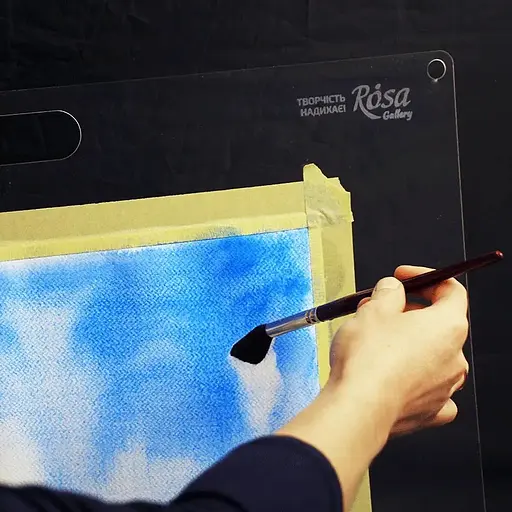 Планшет Rosa Gallery акрил 3 мм 47х62 см прозрачный с ручкой - фото 3