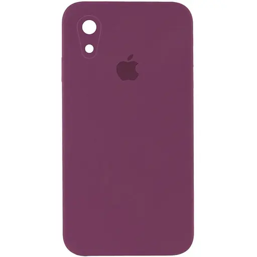 Чохол Epik Silicone Case Square Full Camera Protective AA для Apple iPhone XR 6.1 Бордовий/Maroon