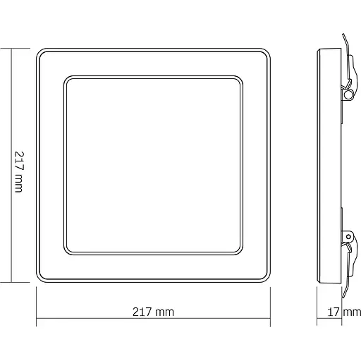Світильник LED Videx квадратний DL6S 18W 3000K-4000K-6500K White (VL-DL6S-18CW) - фото 5