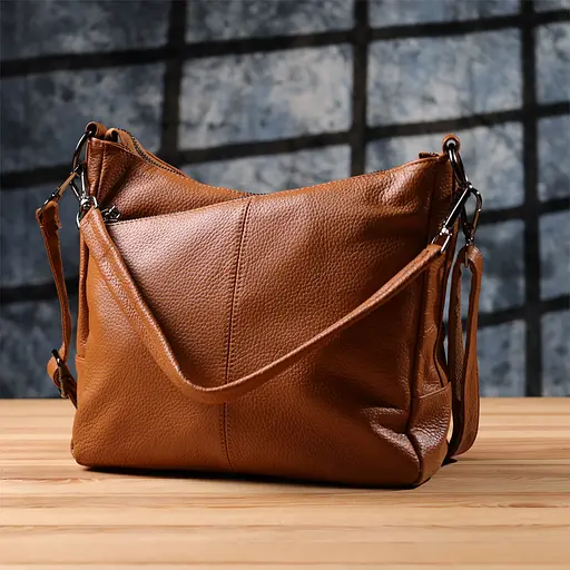 Женская сумка Vintage на два отделения из натуральной кожи 26х24х10 см sum0027604 - фото 10