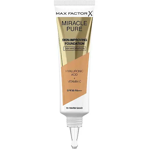 Тональна основа Max Factor Miracle Pure Skin-Improving Foundation SPF30 відтінок 070 (Warm sand) 30 мл - фото 2