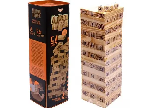 Настольная игра Danko Toys Джанга Number Tower (укр.) (NT-01U) - фото 2