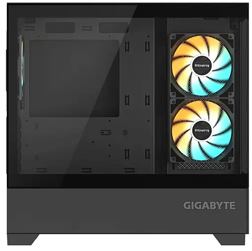 Корпус Gigabyte C201 Panoramic Tempered Glass без БЖ Black (GB-C201P) - фото 5