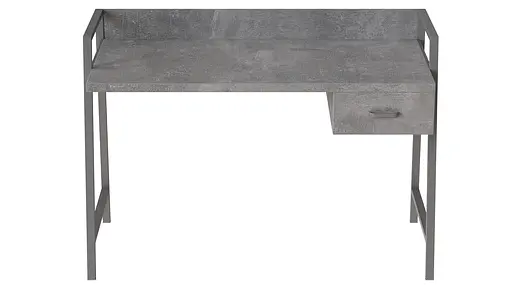 Письмовий стіл Ferrum-decor Комфорт 750x1000x600 Сірий метал ДСП Бетон 32 мм (FRD-103435)