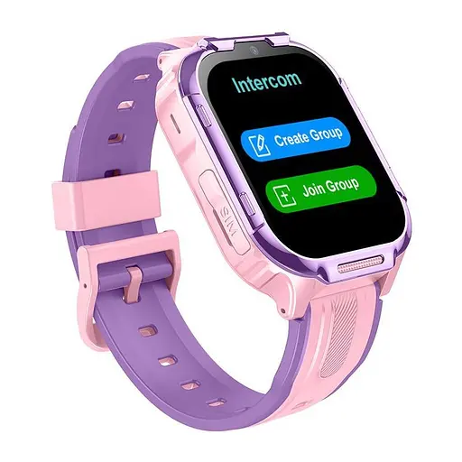 Детские смарт-часы Lemfo D55, 4G GPS Wi-Fi SIM розовый - фото 3