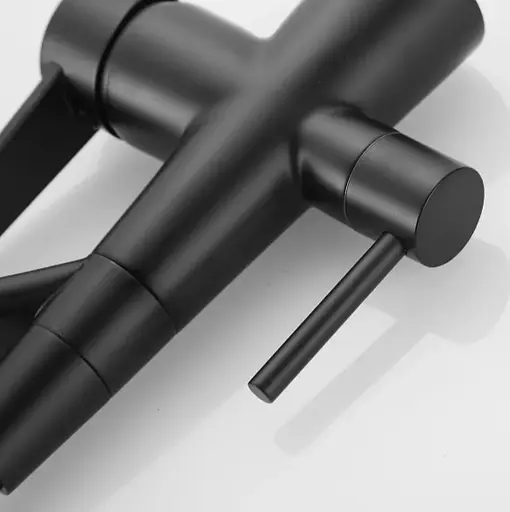 Змішувач для кухні Wezer з підлкюченням до фільтру INX4A-08-BLACK - фото 4