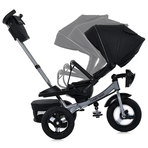 Дитячий триколісний велосипед MT 1007-1 чорний - фото 8