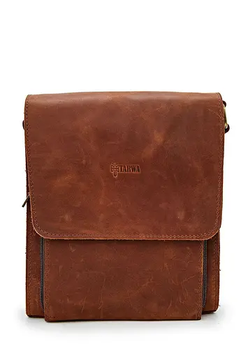 Чоловіча шкіряна сумка через плече TARWA 26х22х6 см sum0025869 - фото 2