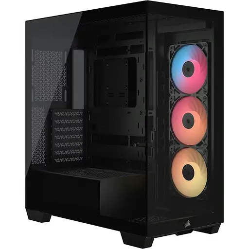 Корпус Corsair 3500X RS-R ARGB из закаленного стекла без блока питания (CC-9011322-WW), черный - фото 1