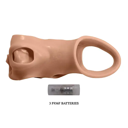 Насадка на пенис Pretty Love Penis Sleeve Brad, 21.3 см (телесный) - фото 3