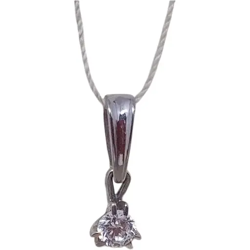 Золота підвіска Столична Ювелірна Фабрика з фіанітом. 440371Б