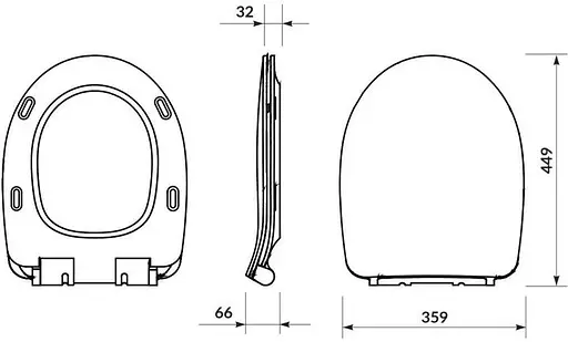Унітаз-компакт Cersanit Cersania 705 SimpleOn 011 3/6 л з сидінням Slim SoftClose+QuickRelease дюропласт 30412 - фото 5