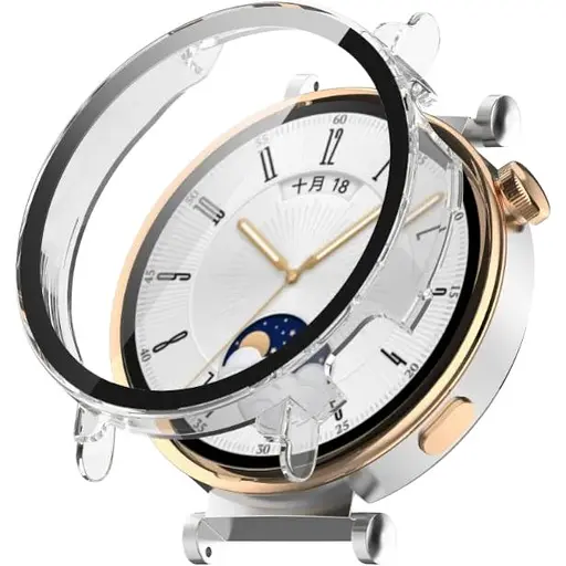 Чохол-накладка DK Пластик Gloss Скло Full Cover для Huawei Watch GT 4 41mm (clear)