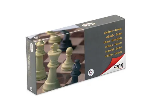 Настольная игра CAYRO Магнитные шахматы-шашки средние (поле 24х24 см) (453)