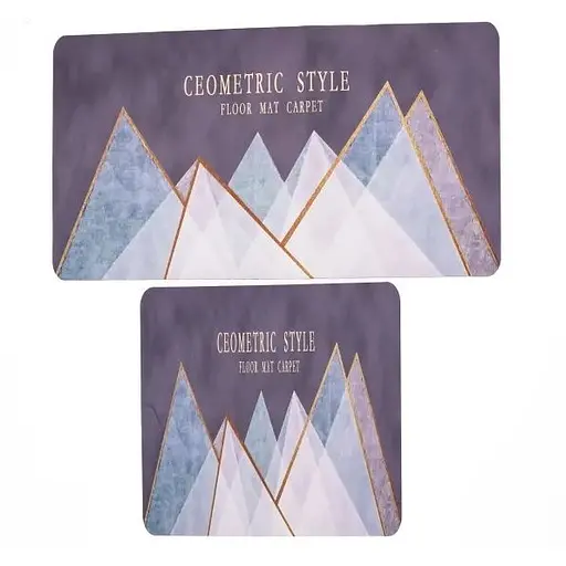 Набір килимків для кухні Yiwu HP-42-13CS geometric style 99х38 см / 57х38 см 2 шт. - фото 2