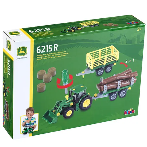 Іграшковий трактор Klein John Deere з причепом (3906) - фото 3