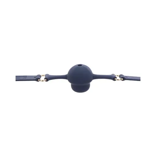 Кляп Taboom Silicone Supreme Ball Gag 4.3 см синій - фото 3