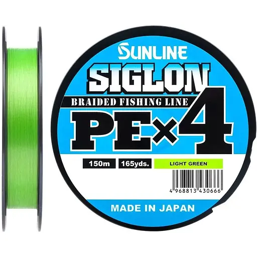 Шнур Sunline Siglon PE н4 150 m #0.5/0.121 mm 8lb/3.3 kg Салатовий (1013-1658.09.03)