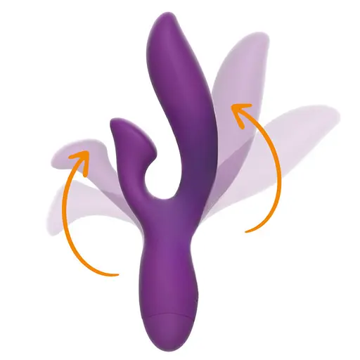 Вібратор-кролик Rewolution Rewofun Rabbit 19.5 см (фіолетовий) - фото 7